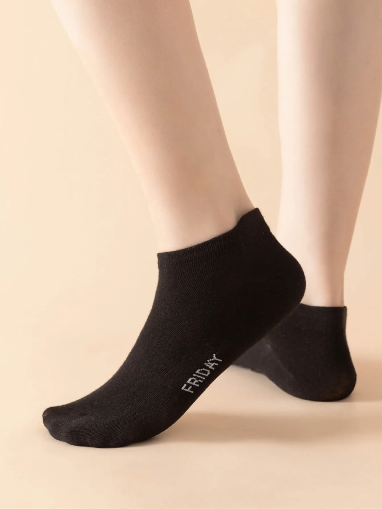 10pairs Solid Ankle Socks