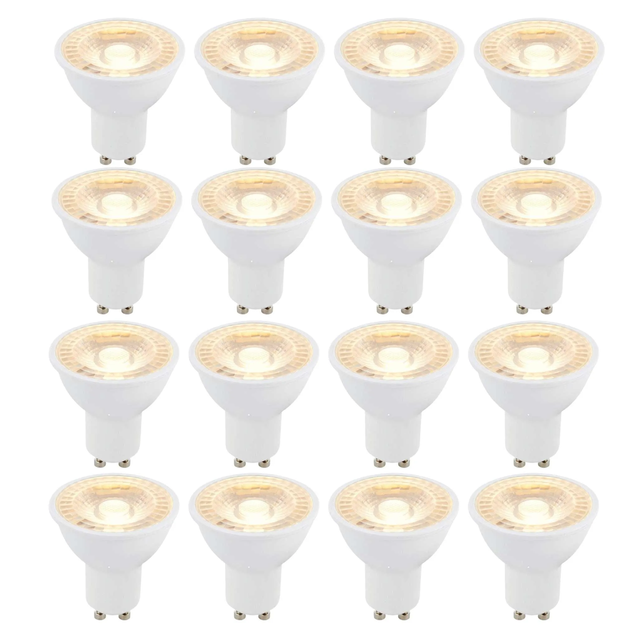 12 X GU10 LED 6W 38 Degree Warm White Bulb