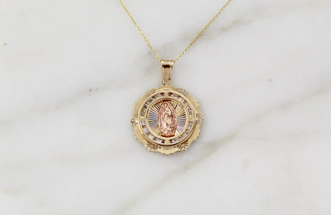 14k Gold Our Lady of Guadalupe