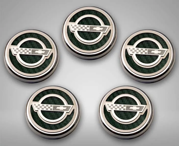 1984-1996 C4 Corvette - C4 Style Fluid Cap Cover Sets 5Pc - Automatic Transmission