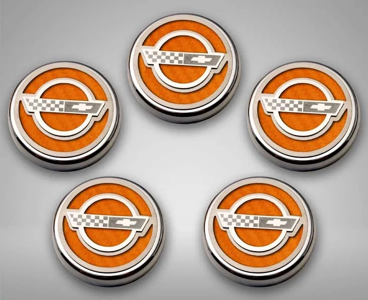 1984-1996 C4 Corvette - C4 Style Fluid Cap Cover Sets 5Pc - Automatic Transmission