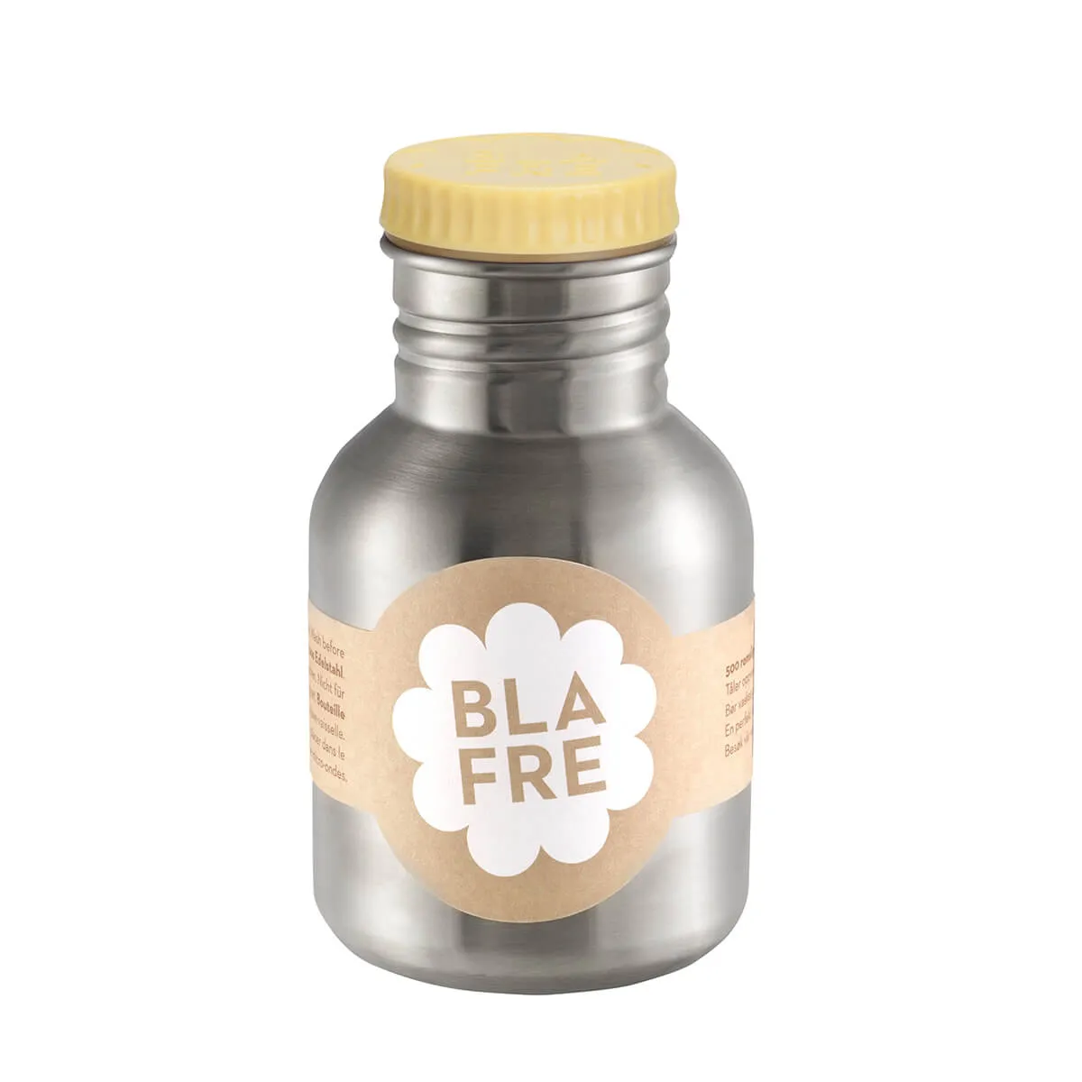 300ml Steel Bottle in Light Yellow by Blafre