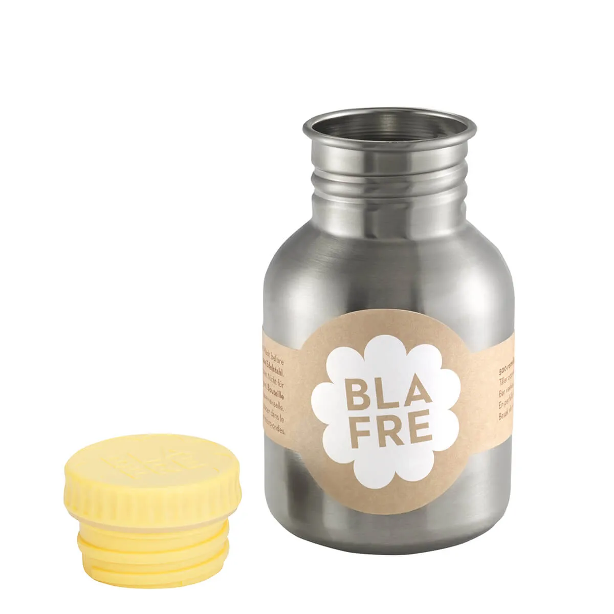 300ml Steel Bottle in Light Yellow by Blafre