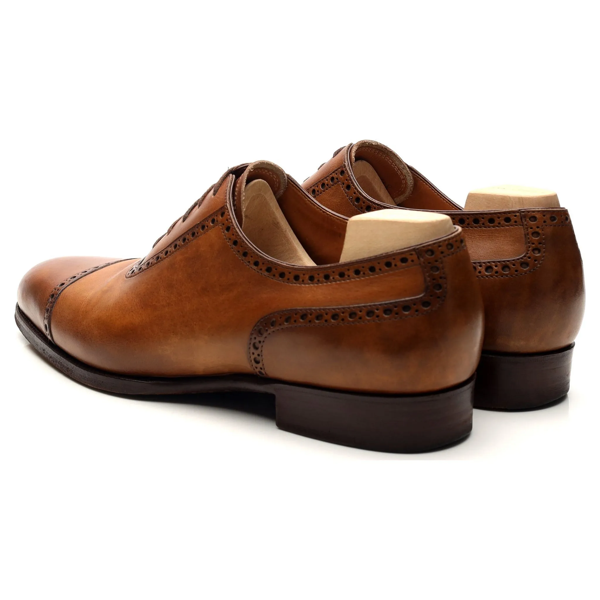 '315' Tan Brown Leather Semi Oxford 7 F