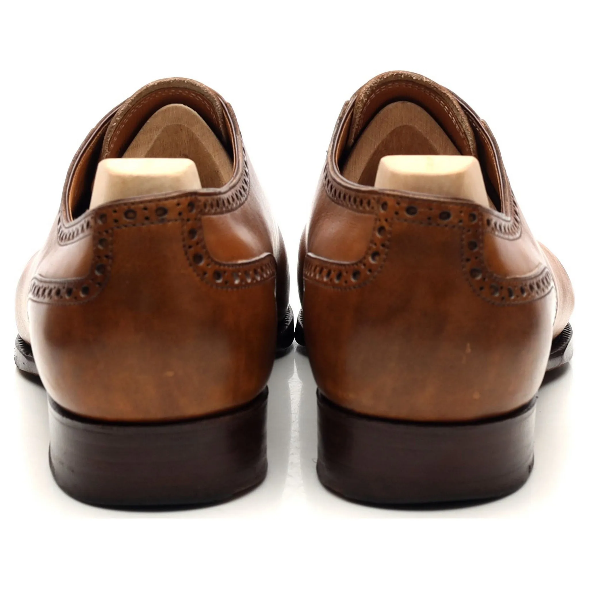 '315' Tan Brown Leather Semi Oxford 7 F