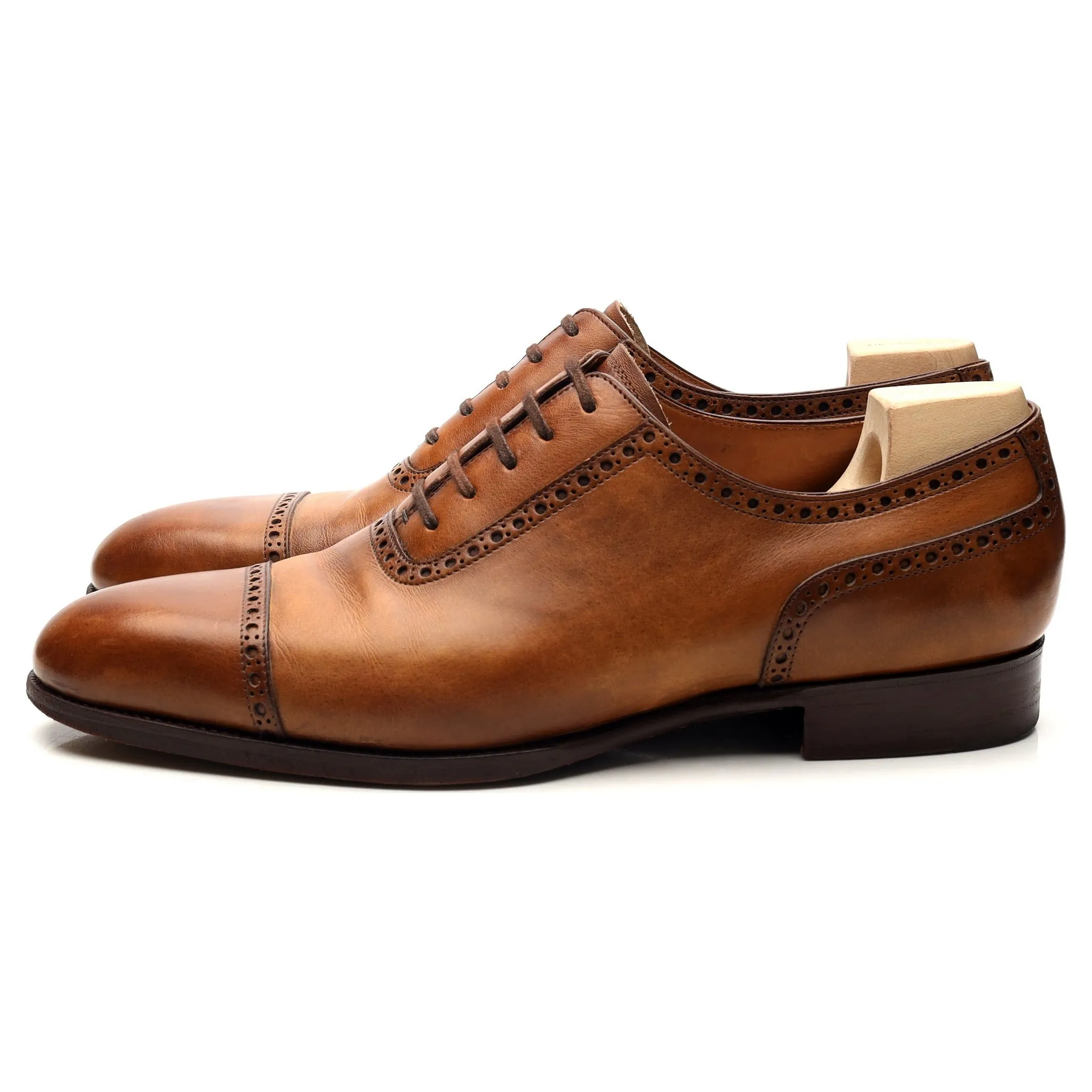 '315' Tan Brown Leather Semi Oxford 7 F