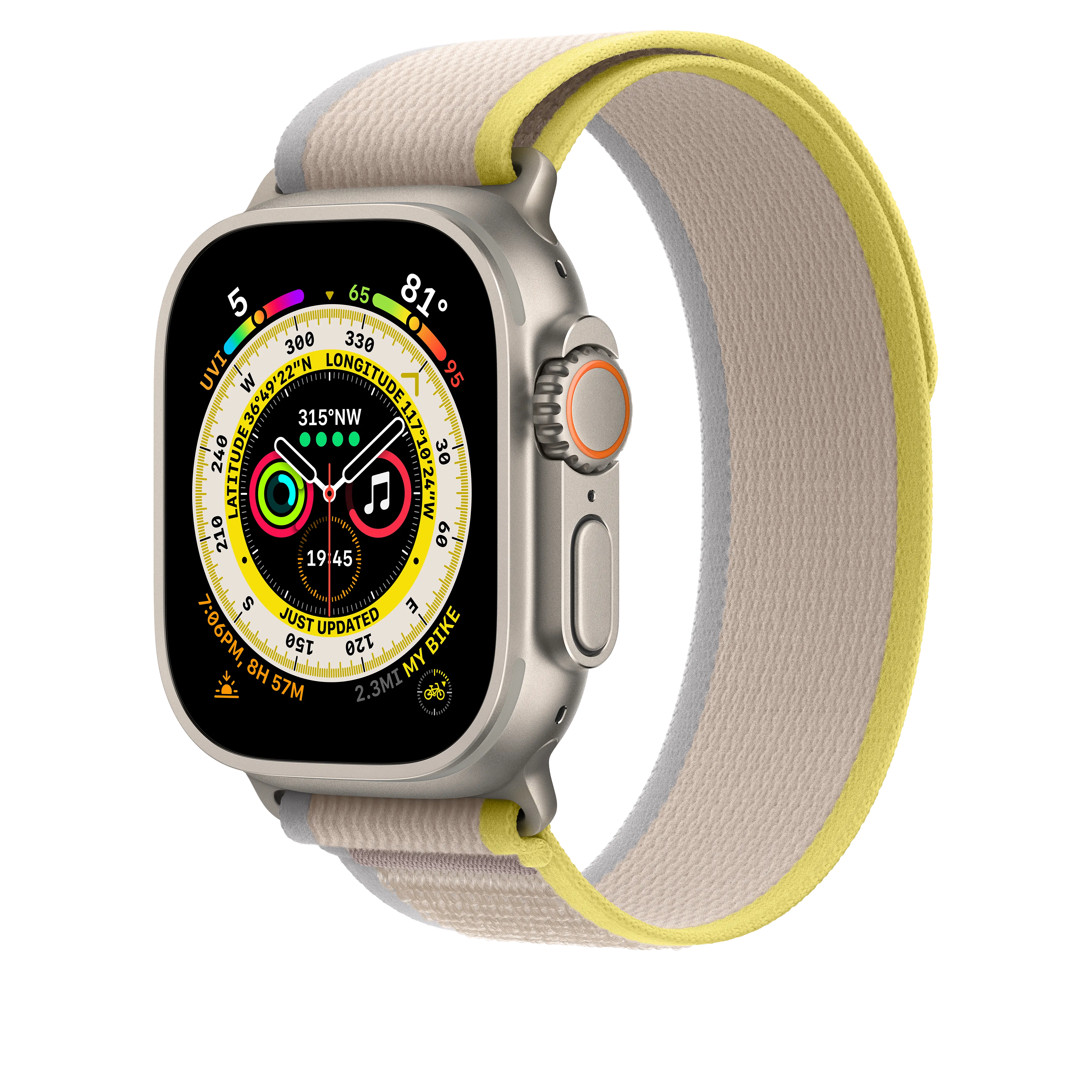 49mm Yellow/Beige Trail Loop - S/M