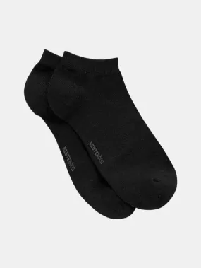 5-Pack Bamboo Ankle Socks Black