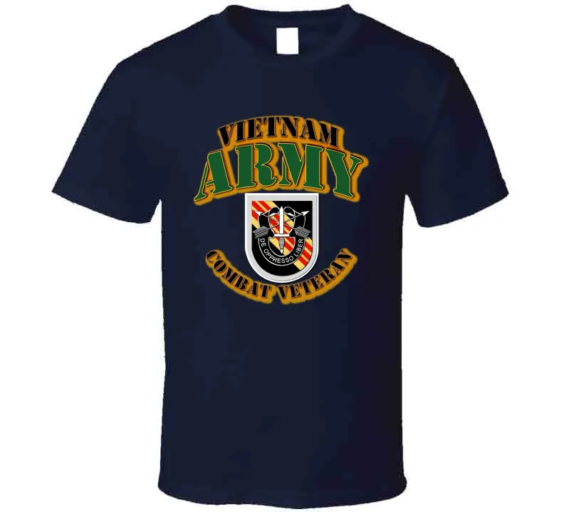 5th SFG  Flash - Vietnam - Combat Vet T Shirt