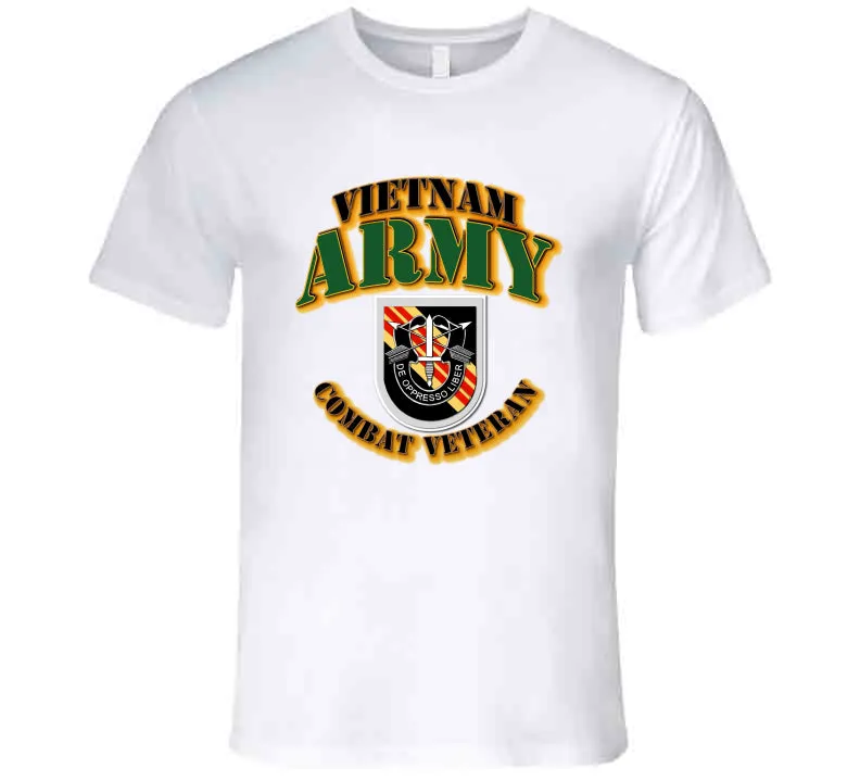 5th SFG  Flash - Vietnam - Combat Vet T Shirt