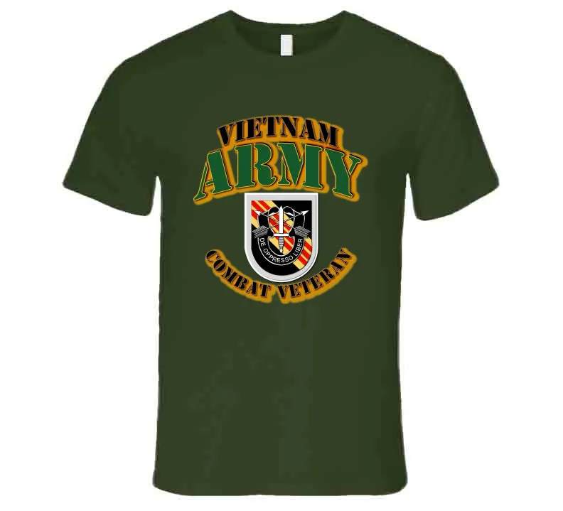 5th SFG  Flash - Vietnam - Combat Vet T Shirt