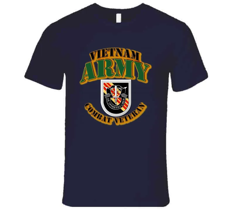 5th SFG  Flash - Vietnam - Combat Vet T Shirt