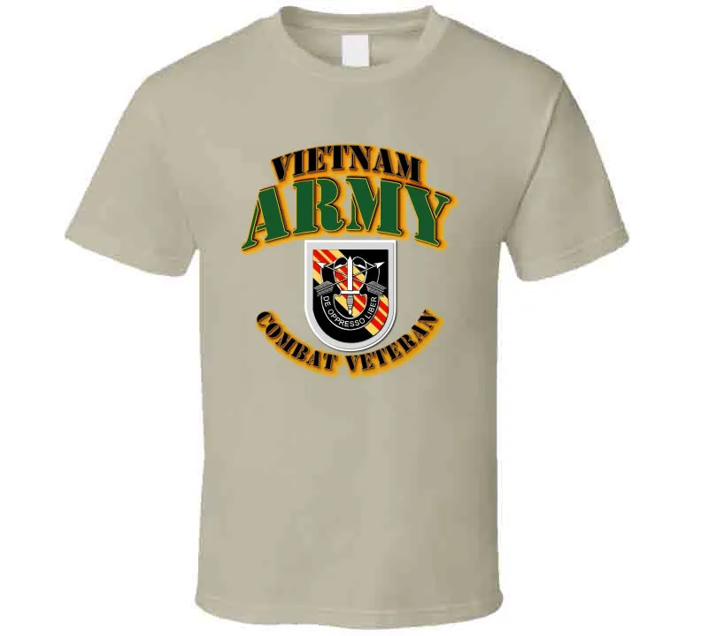 5th SFG  Flash - Vietnam - Combat Vet T Shirt