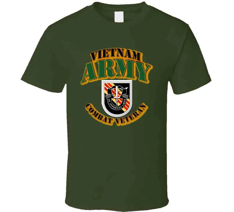 5th SFG  Flash - Vietnam - Combat Vet T Shirt