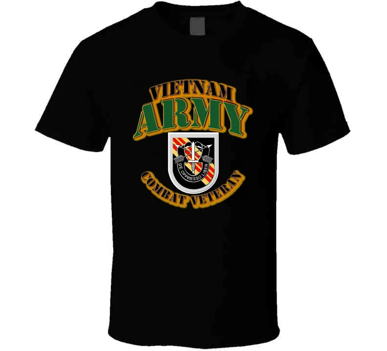 5th SFG  Flash - Vietnam - Combat Vet T Shirt