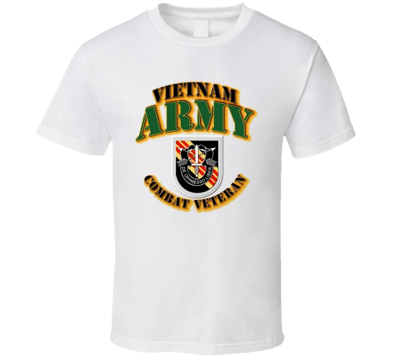 5th SFG  Flash - Vietnam - Combat Vet T Shirt