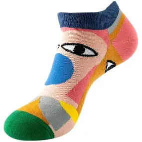 Abstract Art Ankle Socks from the Sock Panda (Adult Medium - Women's Shoe Sizes 5-10)