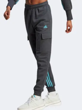 Adidas Cargo Women Sportswear Pant Carbon/Lucid Cyan