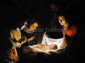 Adoration of the Child – Honthorst