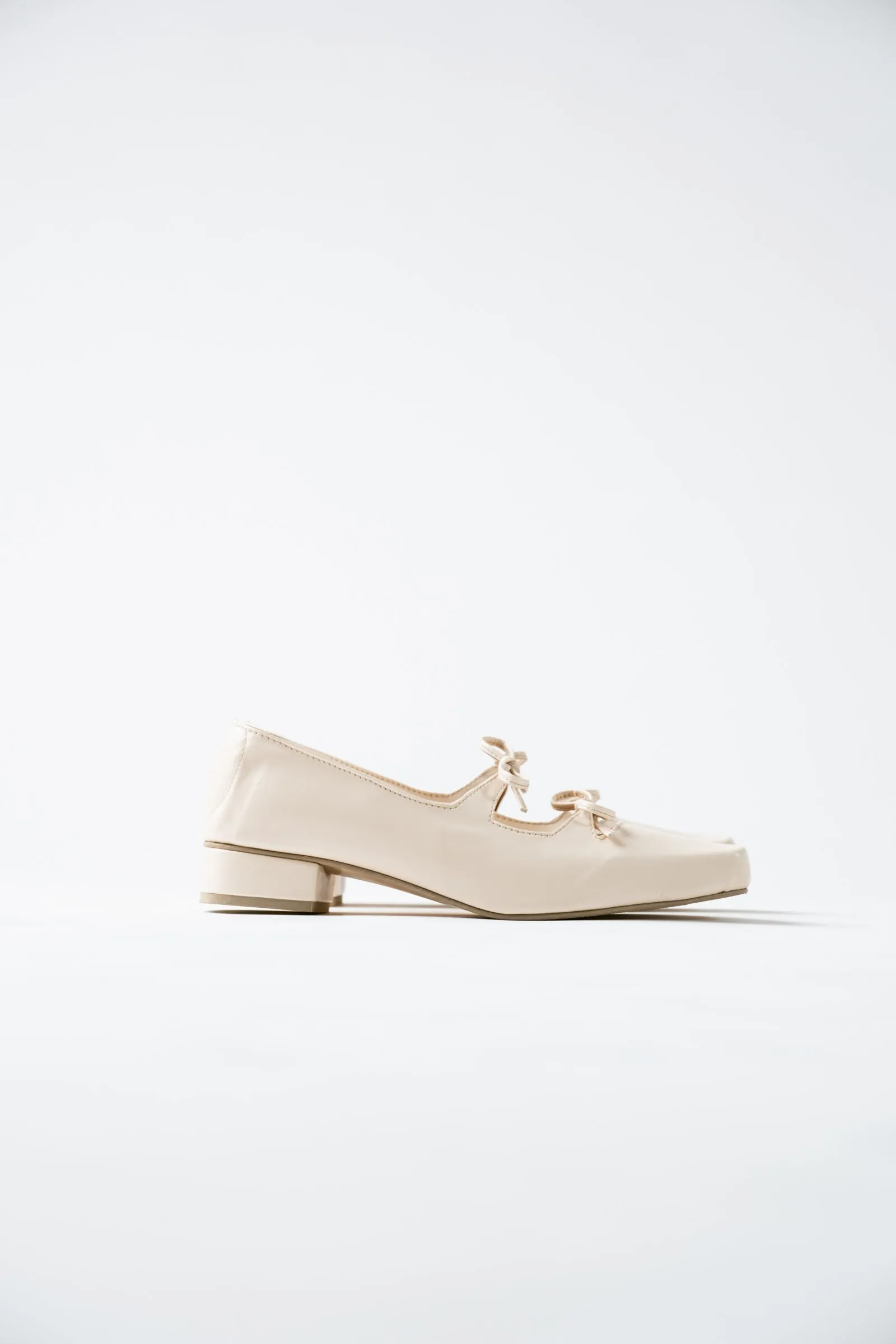 Agnes Mary Janes in Cream