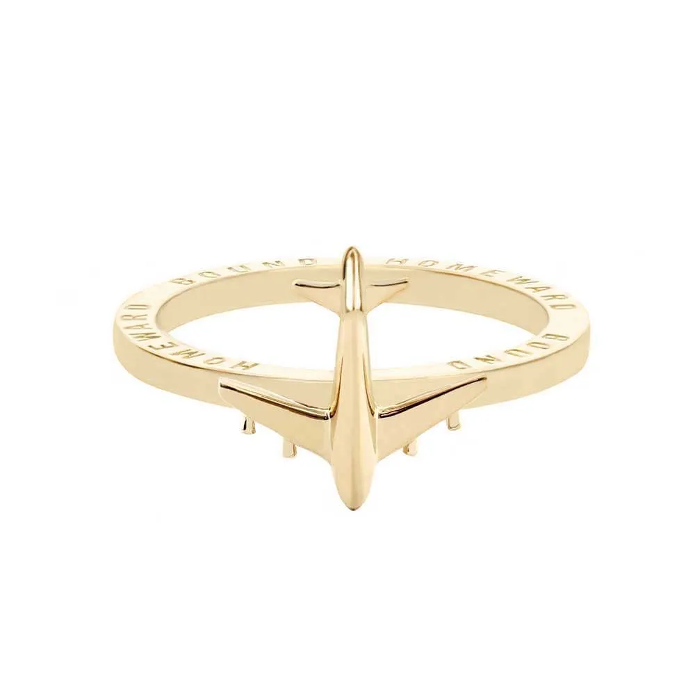 Airplane Ring, Gold