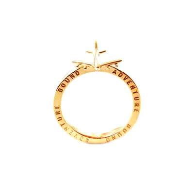 Airplane Ring, Gold