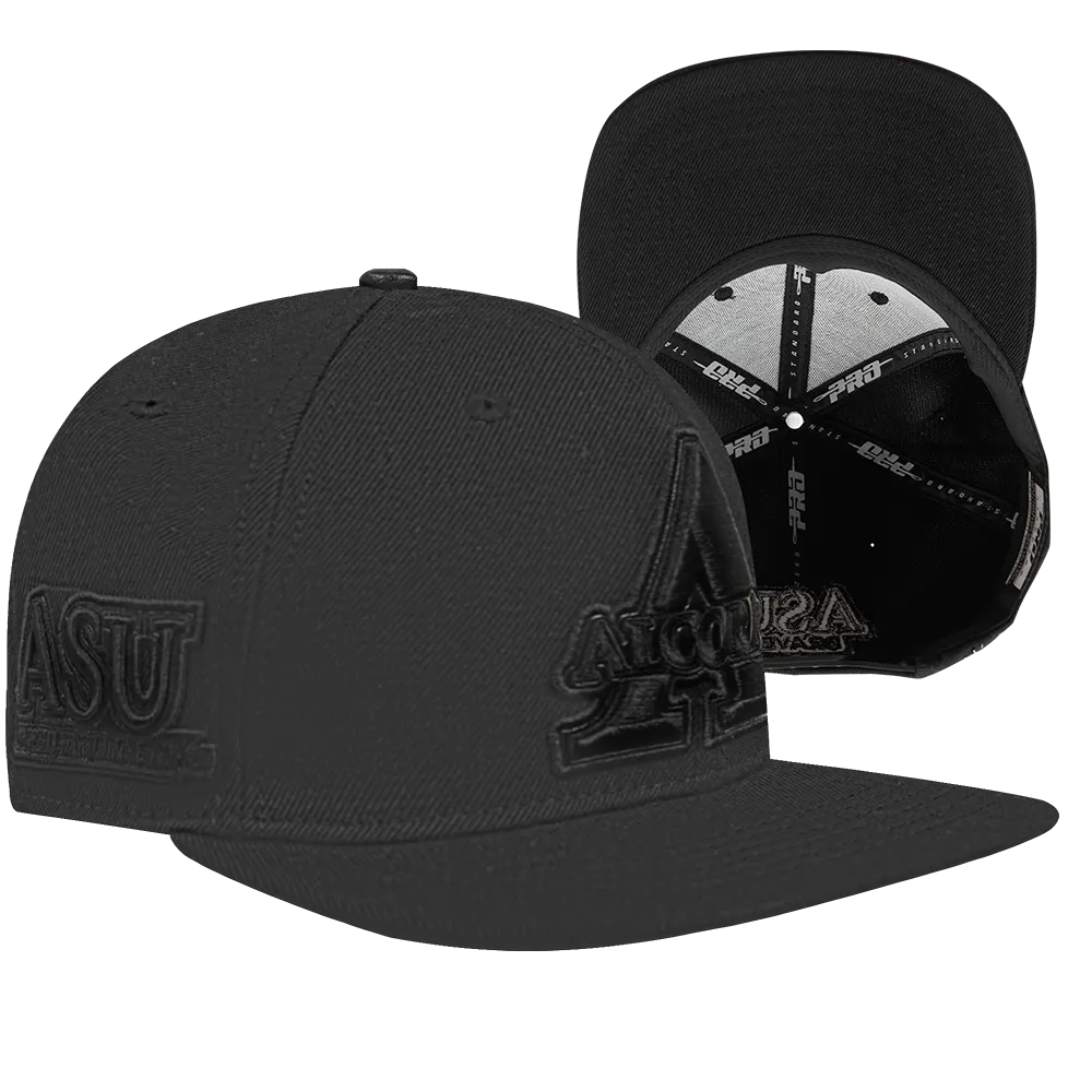 ALCORN STATE UNIVERSITY TRIPLE BLACK SNAPBACK (TRIPLE BLACK)