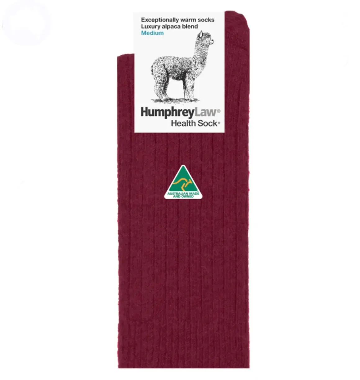 Alpaca Blend Health Socks - Berry