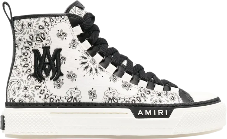 Amiri Court High Bandana Sneakers - White