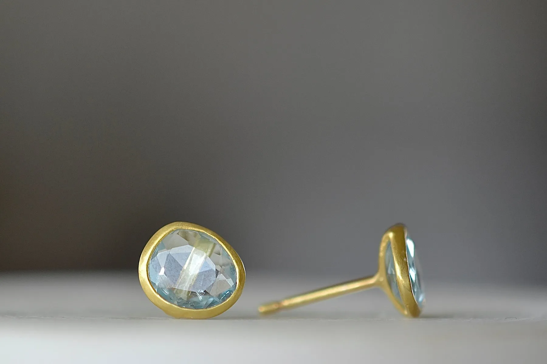 Aquamarine Classic Studs