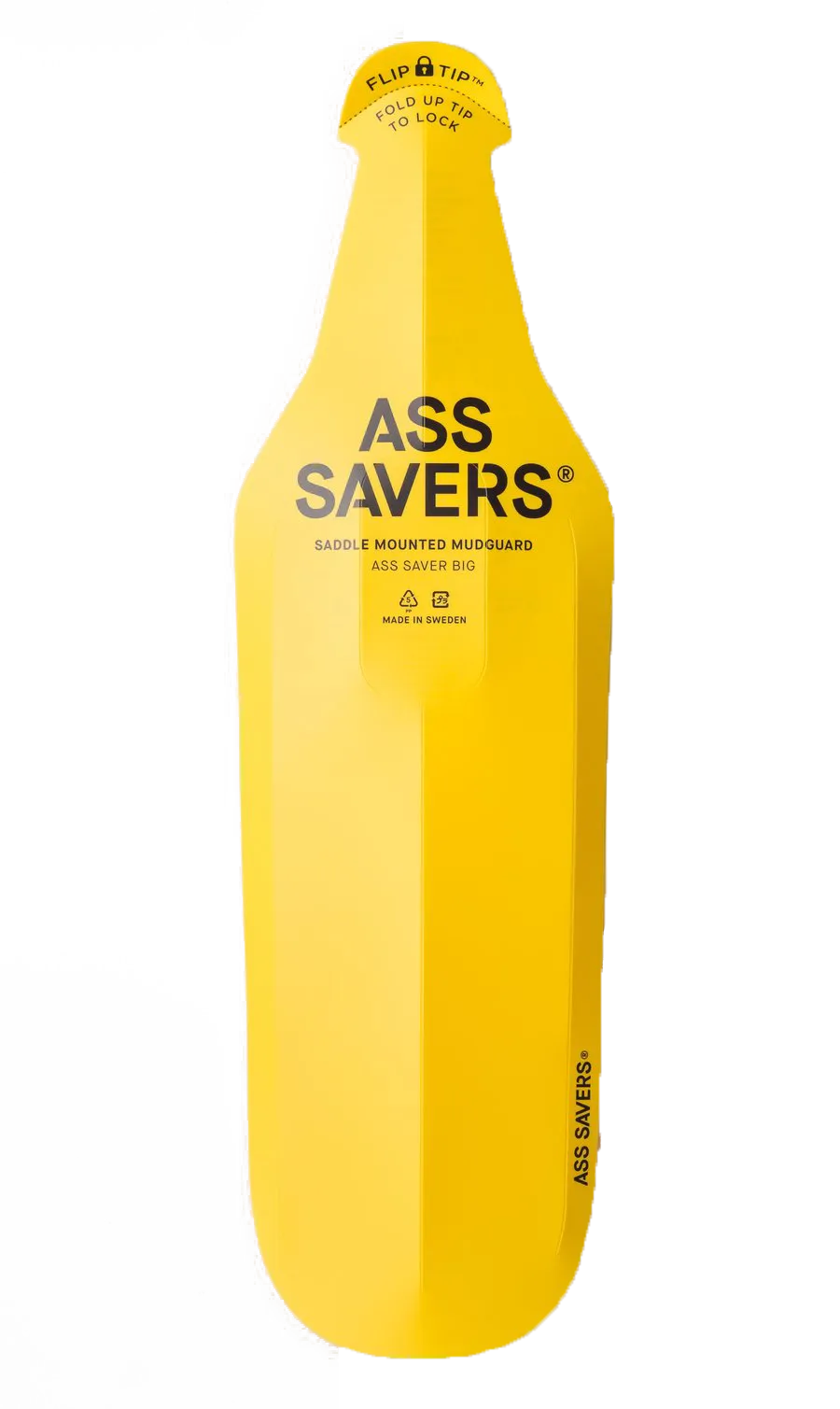 Ass Saver Big Saddle Mounted Mudguard - Yellow