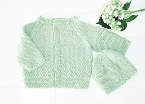 Baby Raglan Cardi & Hat