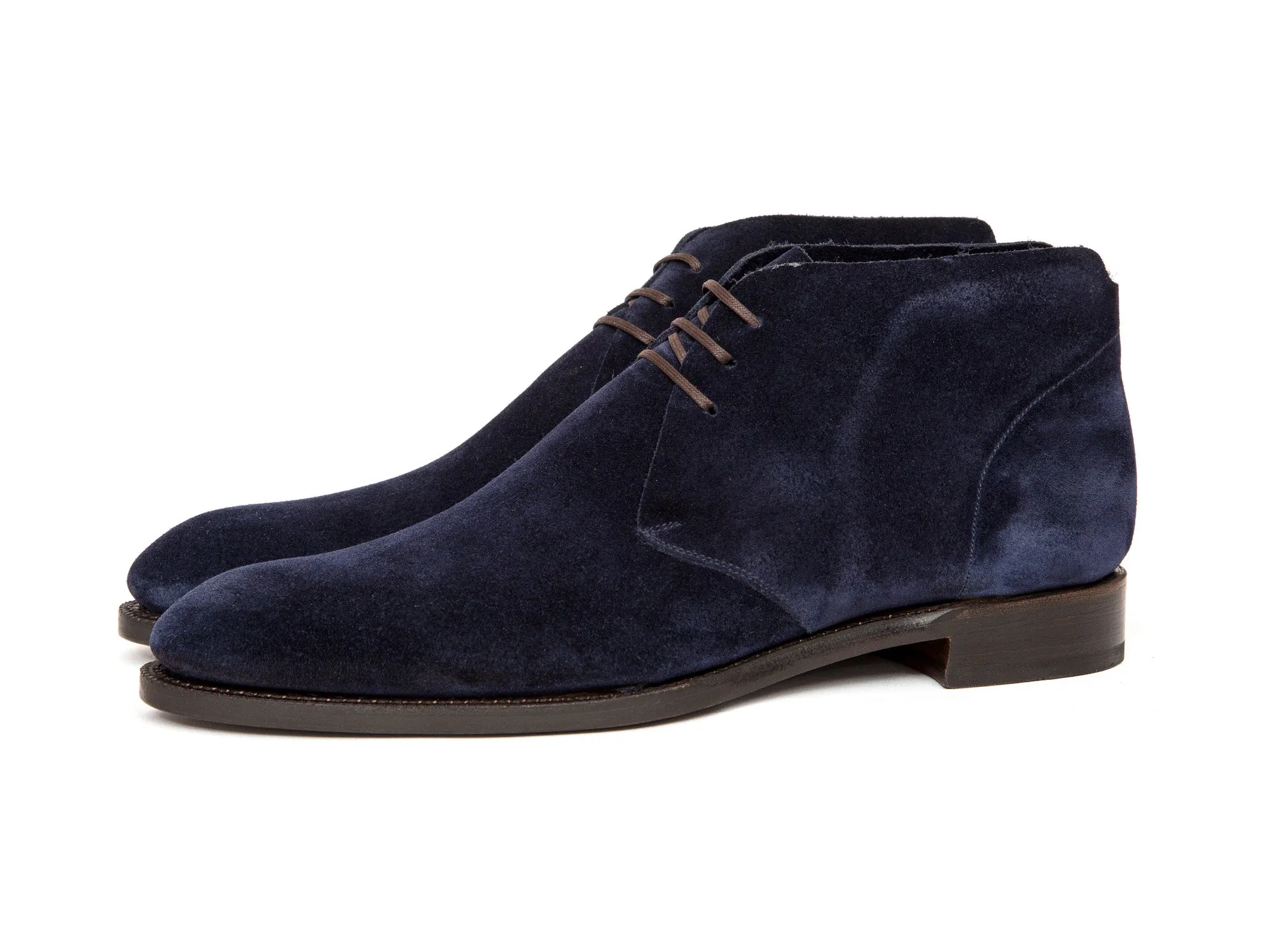 Ballard - MTO - Dark Blue Suede - NGT Last - Single Leather Sole