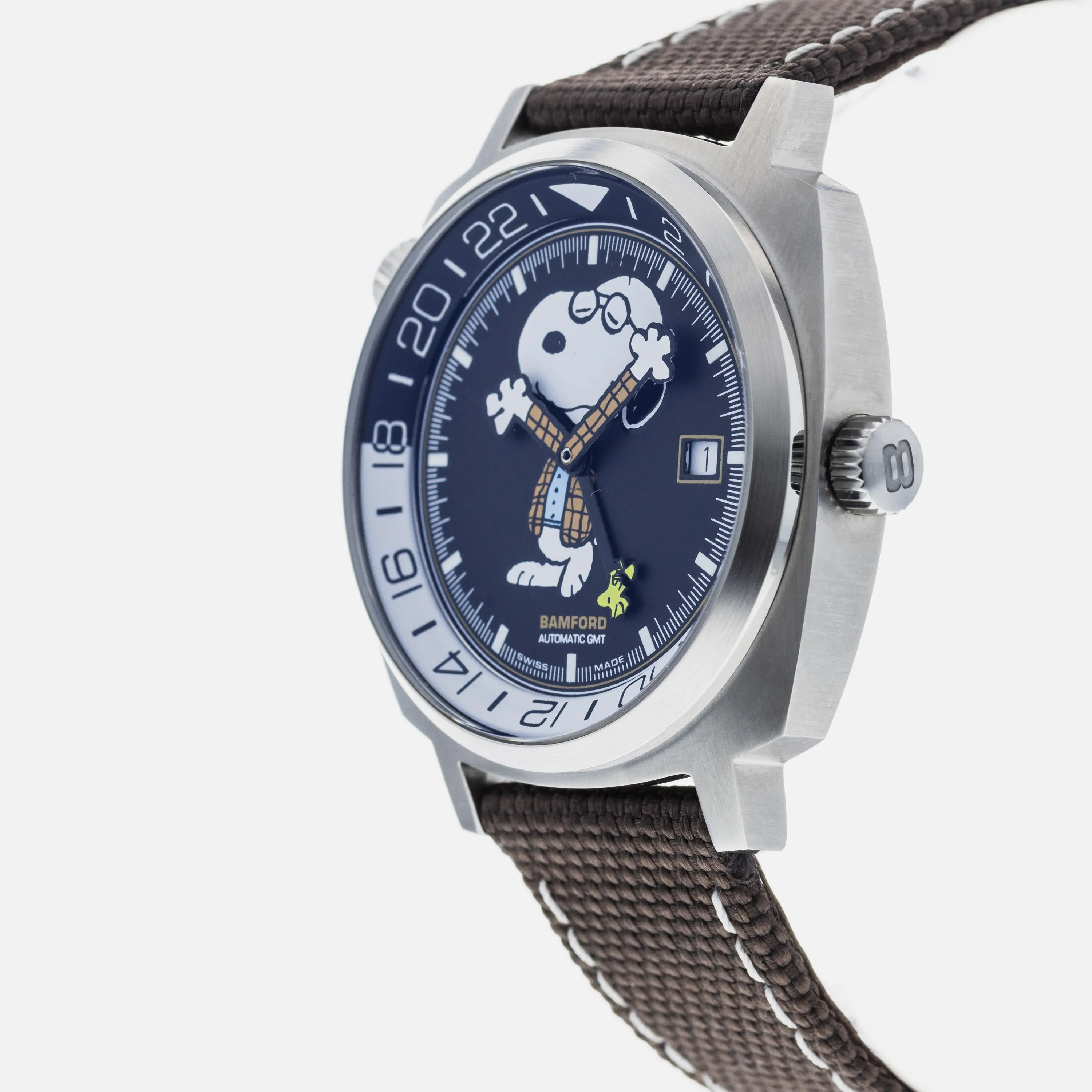 Bamford Peanuts &quot;Joe Preppy&quot; GMT HODINKEE Limited Edition MFOS_JoePreppy_1