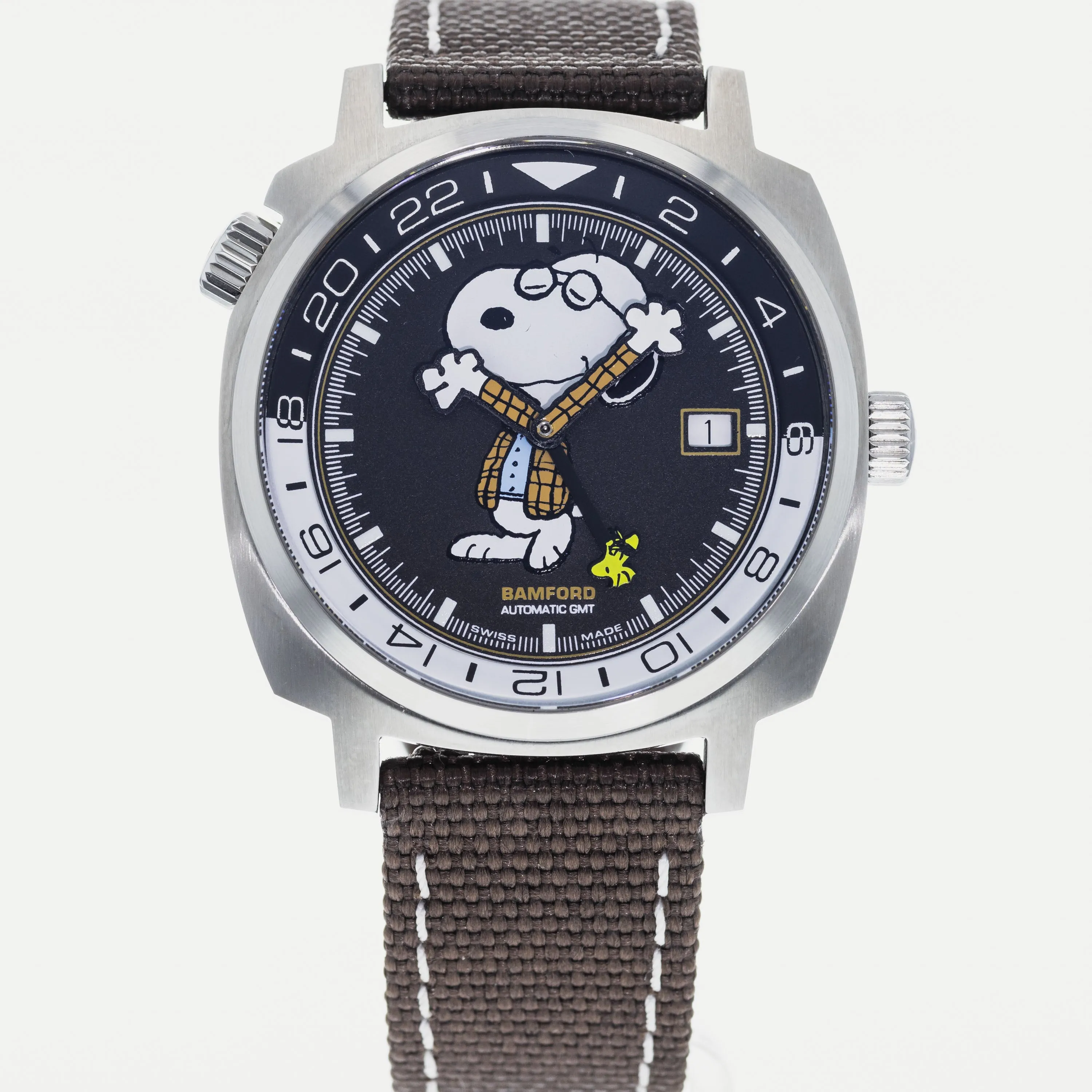 Bamford Peanuts &quot;Joe Preppy&quot; GMT HODINKEE Limited Edition MFOS_JoePreppy_1