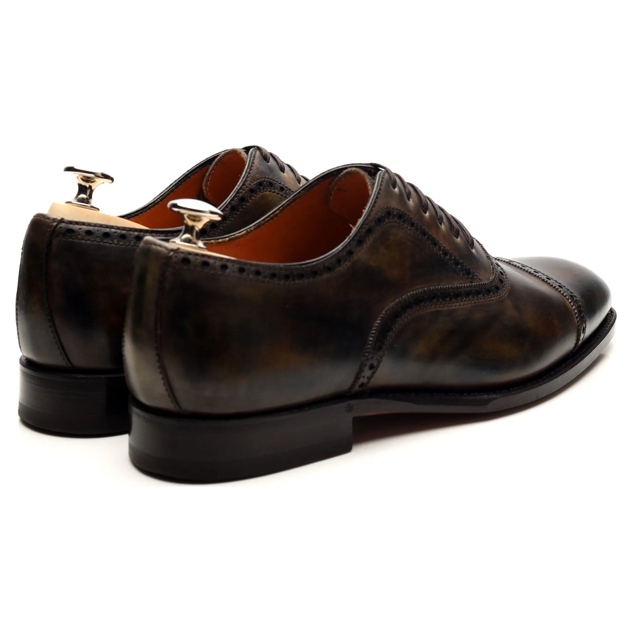 'Bellantonio' Dark Brown Museum Leather Oxford Brogues UK 9 EU 43