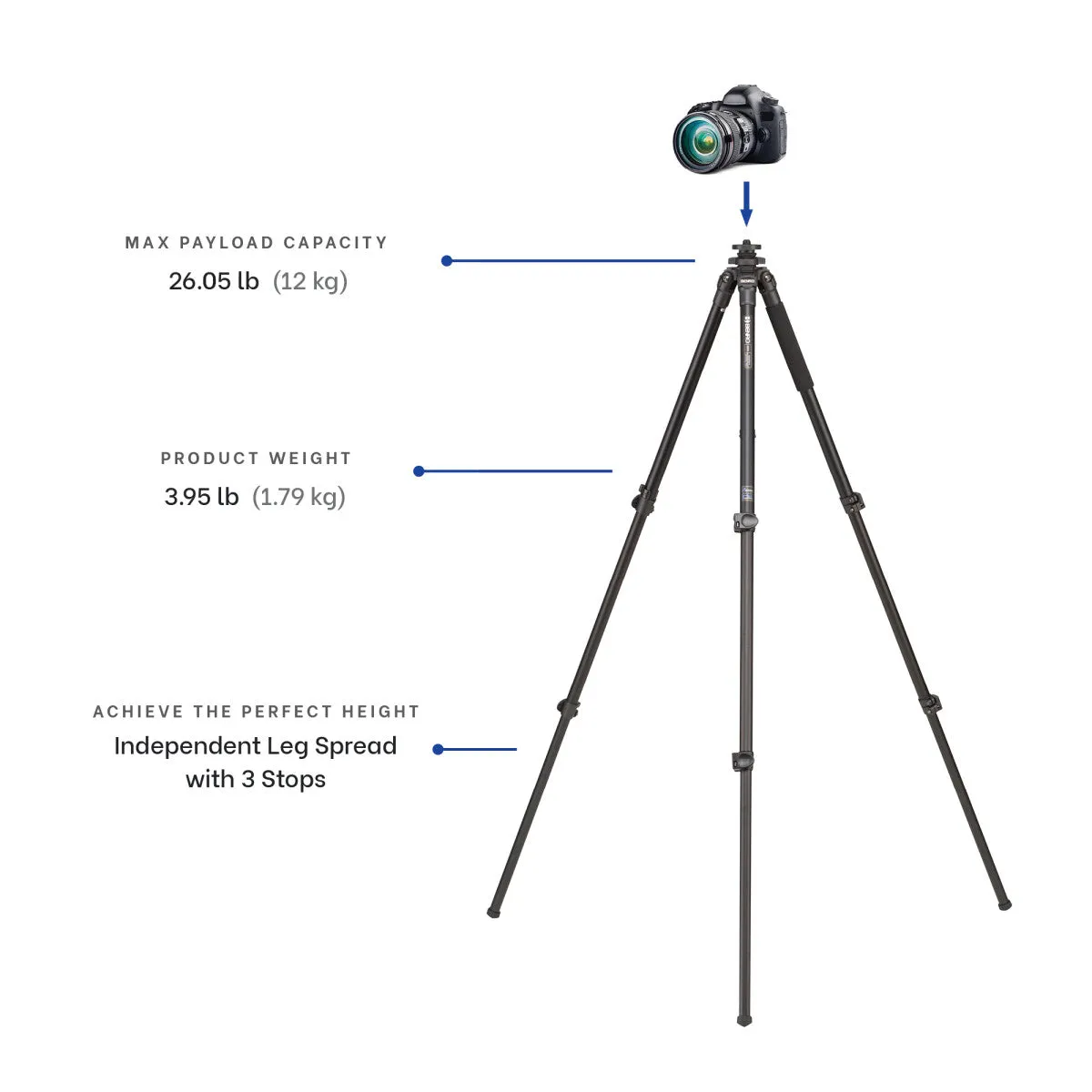 Benro TAD27A Adventure AL Series 2 Aluminum Tripod