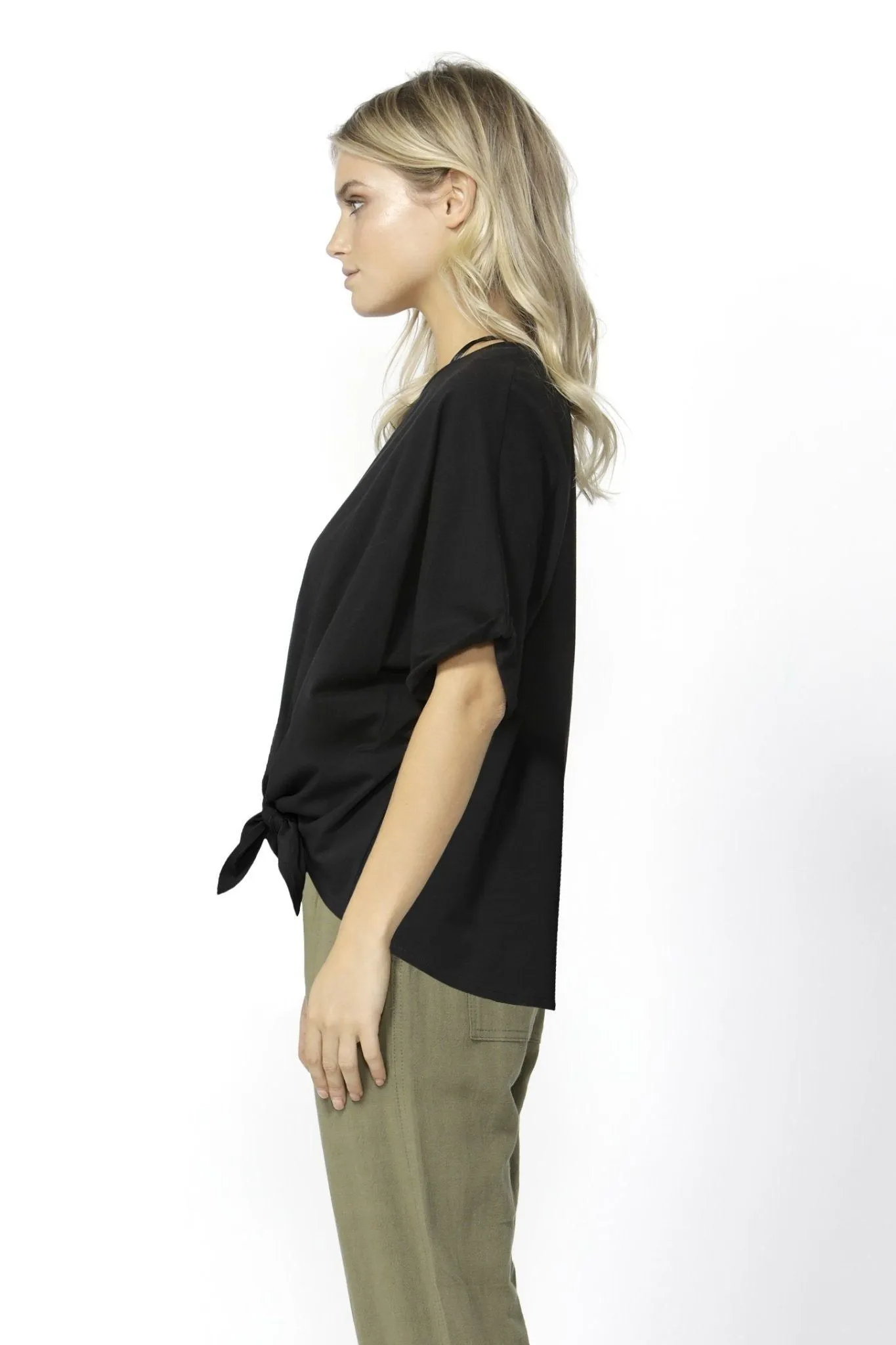 Betty Basics Katie Knot Top in Back