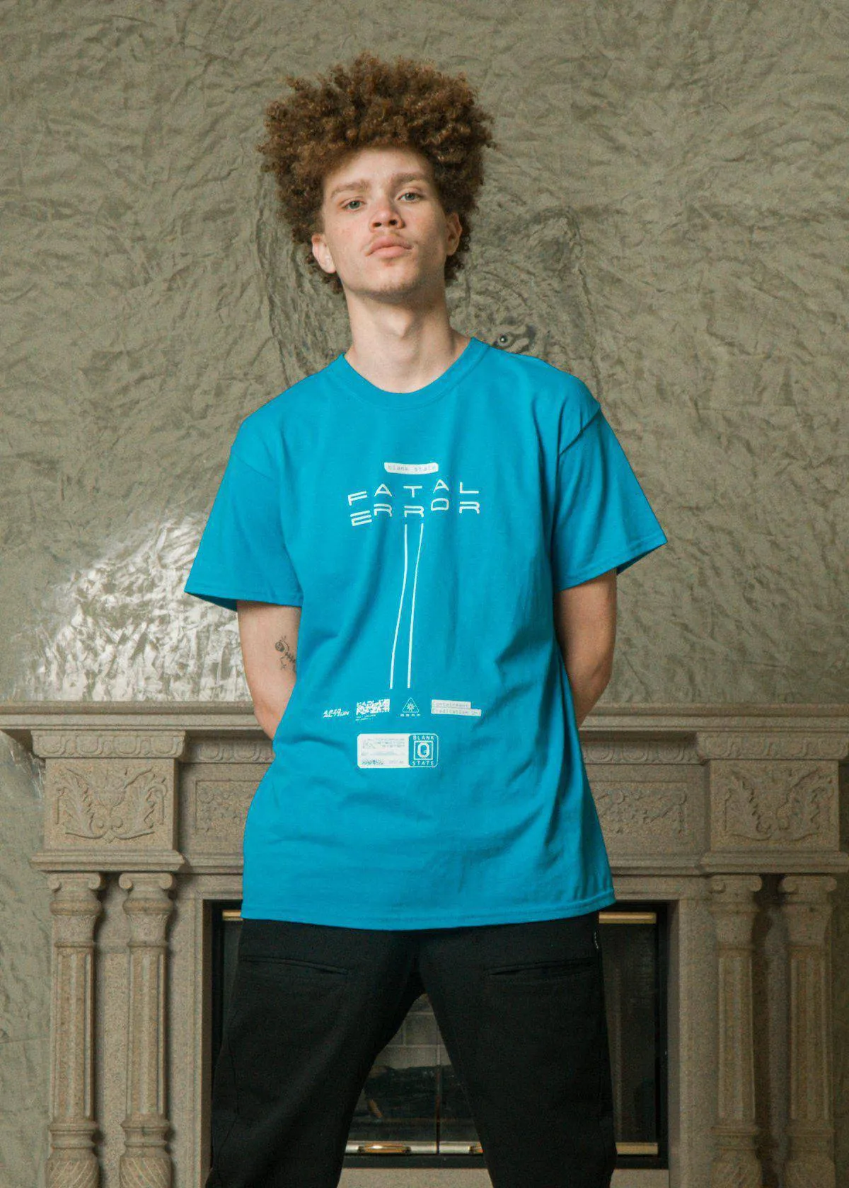 Blank State Men's Fatal Error Tee in Blue