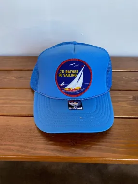 Blue I'd Rather Be Sailing Hat