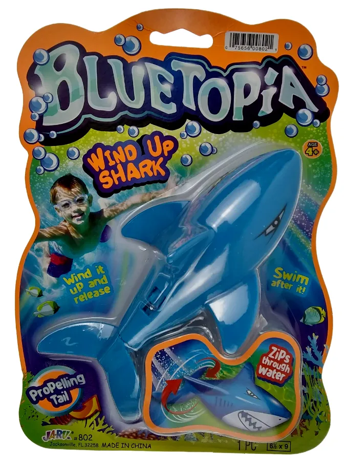 Bluetopia Wind Up Shark Pool Toy