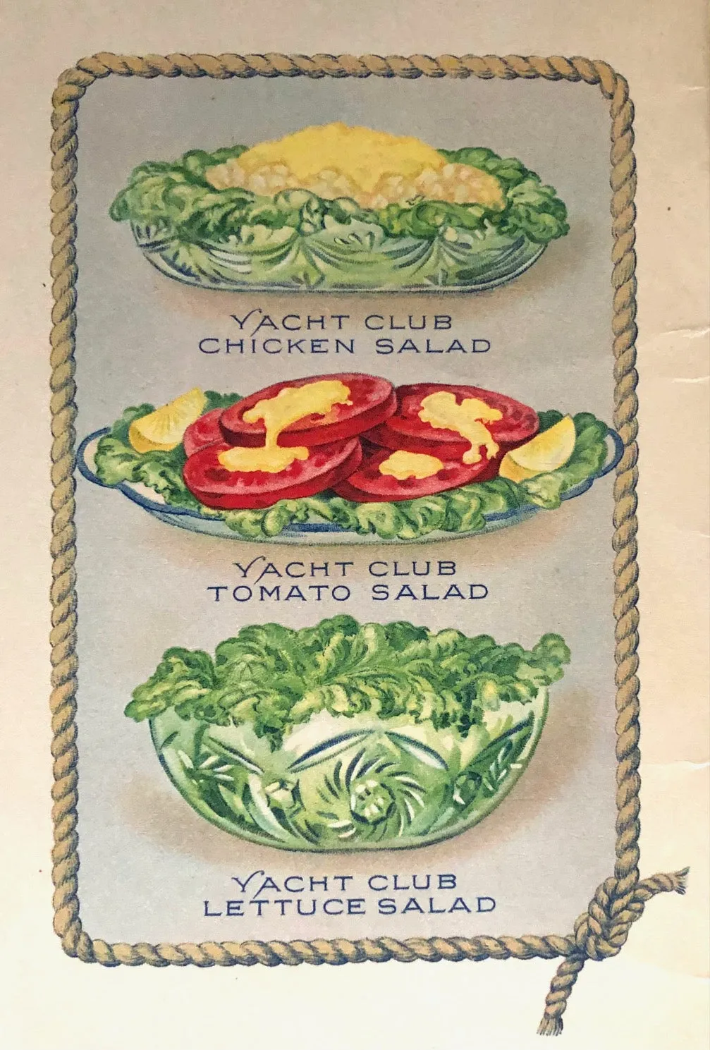 (Booklet) Yacht Club Manual of Salads: A Book of Practical Suggestions for the Use of Yacht Club Food Products