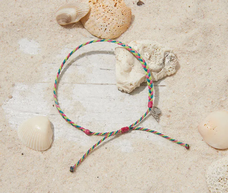 Braided Anklet in Tropical Summer