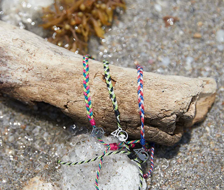 Braided Anklet in Tropical Summer