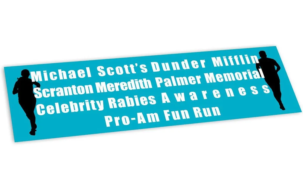 BUMPER STICKER: MICHAEL SCOTT’S FUN RUN