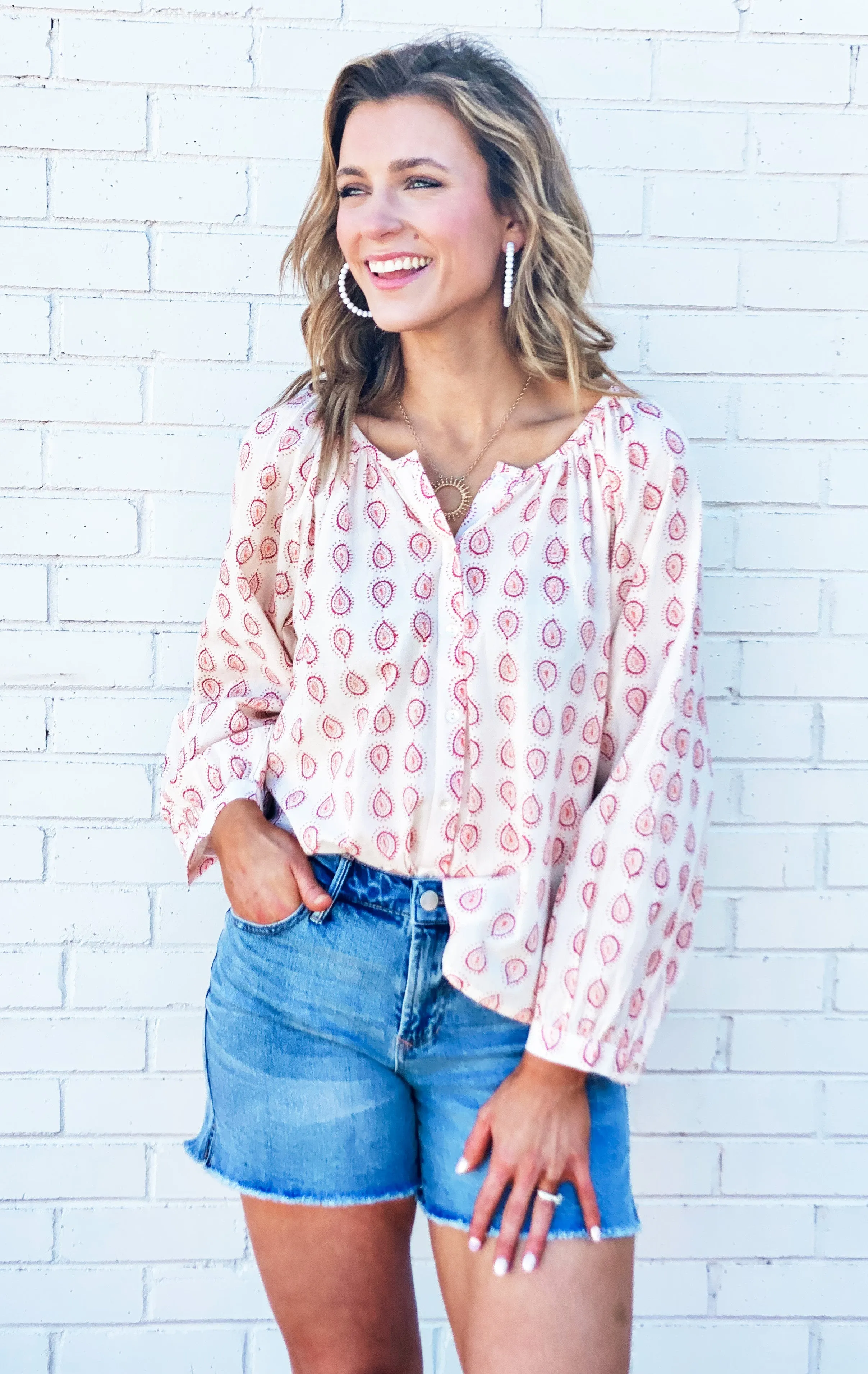 Bungalow Serena Top - Sierra Print