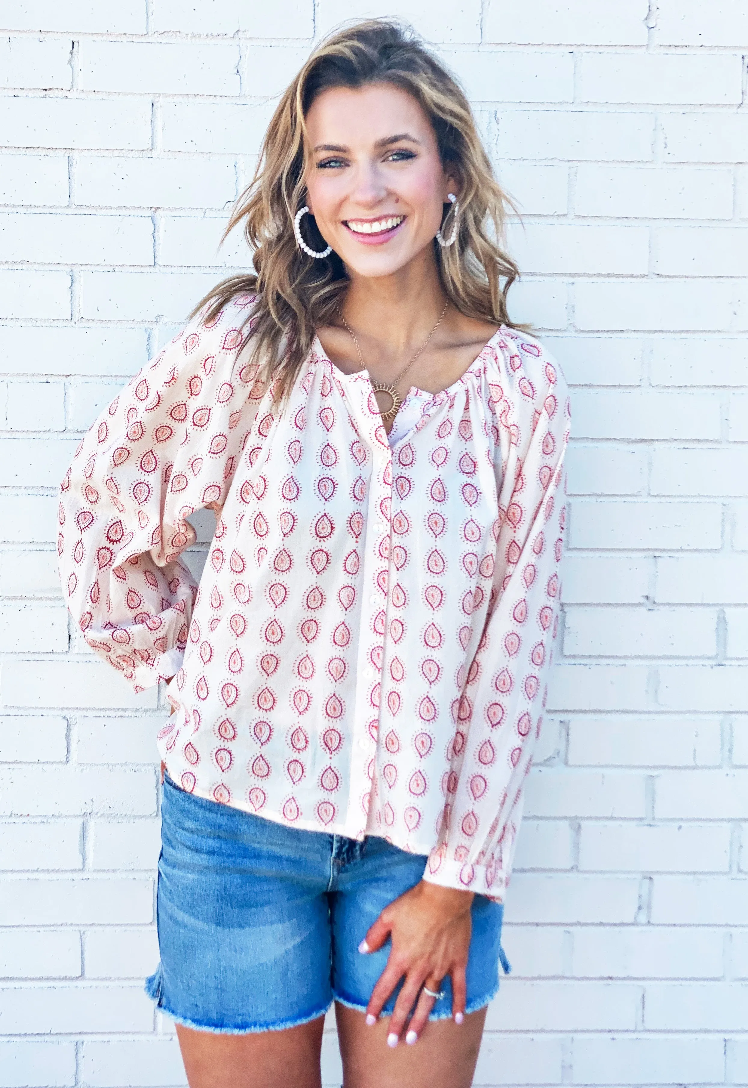 Bungalow Serena Top - Sierra Print