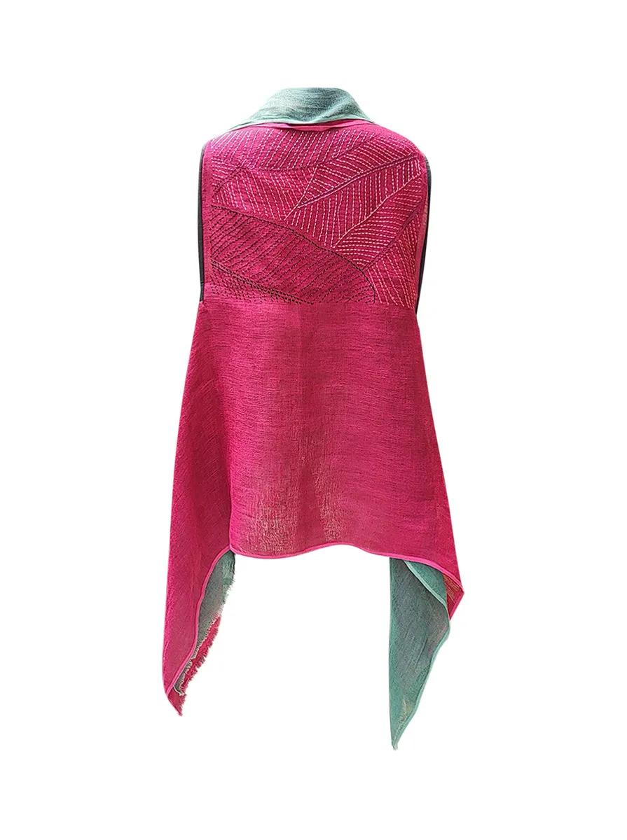 cape infinity duo linen teal pink