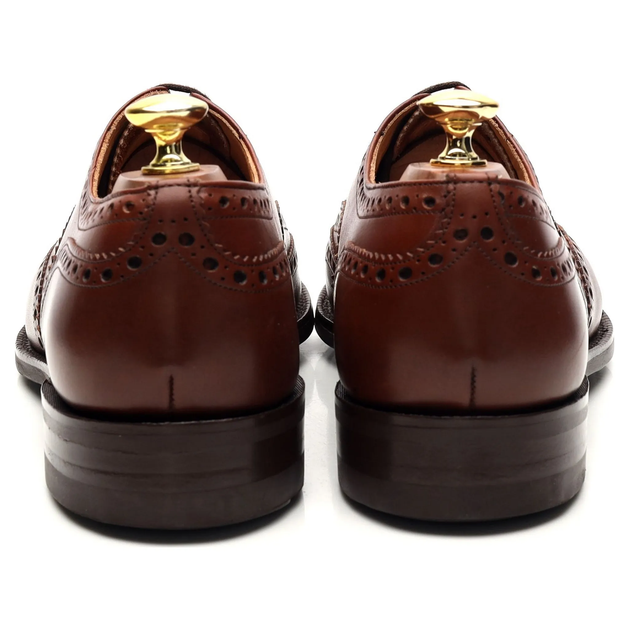 'Chetwynd' Tan Brown Leather Oxford Brogues UK 9 C