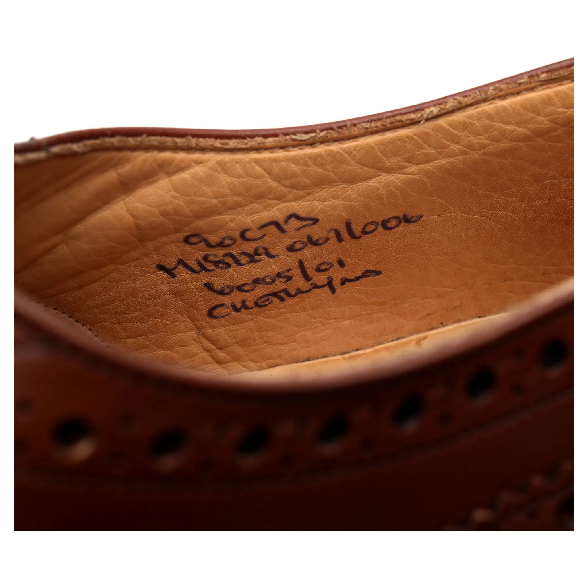 'Chetwynd' Tan Brown Leather Oxford Brogues UK 9 C